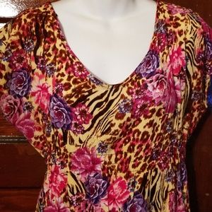 Cute floral pattern summer dress